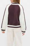 Zip Up Knit Bomber  Mulberry  hi-res