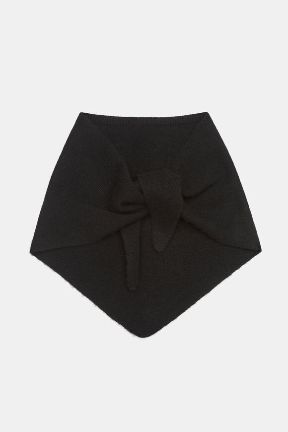 Mini Triangle Scarf  Black  hi-res