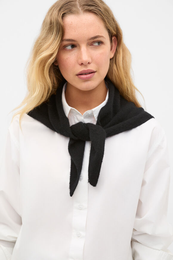 Mini Triangle Scarf  Black  hi-res