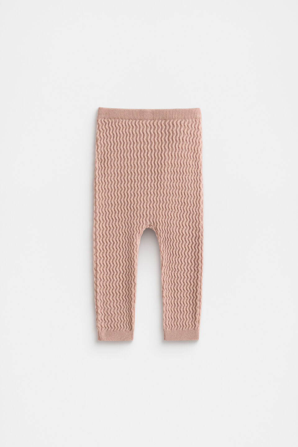 Cable Knit Pant  Blush Pink