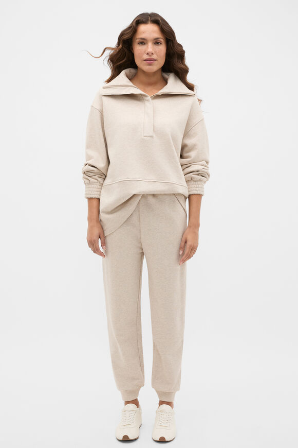 Terry Relaxed Trackpant  Wheat Marle  hi-res