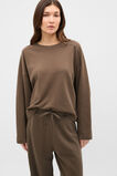 Terry Balloon Sleeve Sweat  Chestnut Wash  hi-res