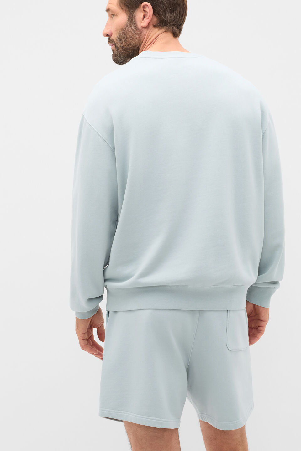 Crew Neck Sweatshirt  Glass Blue