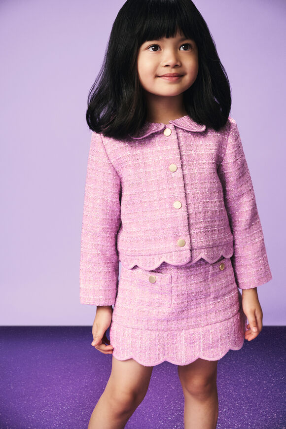 Tweed Flare Skirt  Orchid  hi-res