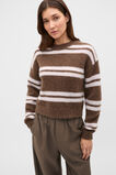 Lofty Stripe Relaxed Knit  Chestnut Stripe  hi-res
