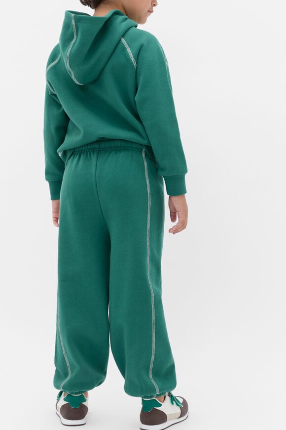 Contrast Stitch Track Pant  Jungle Green  hi-res