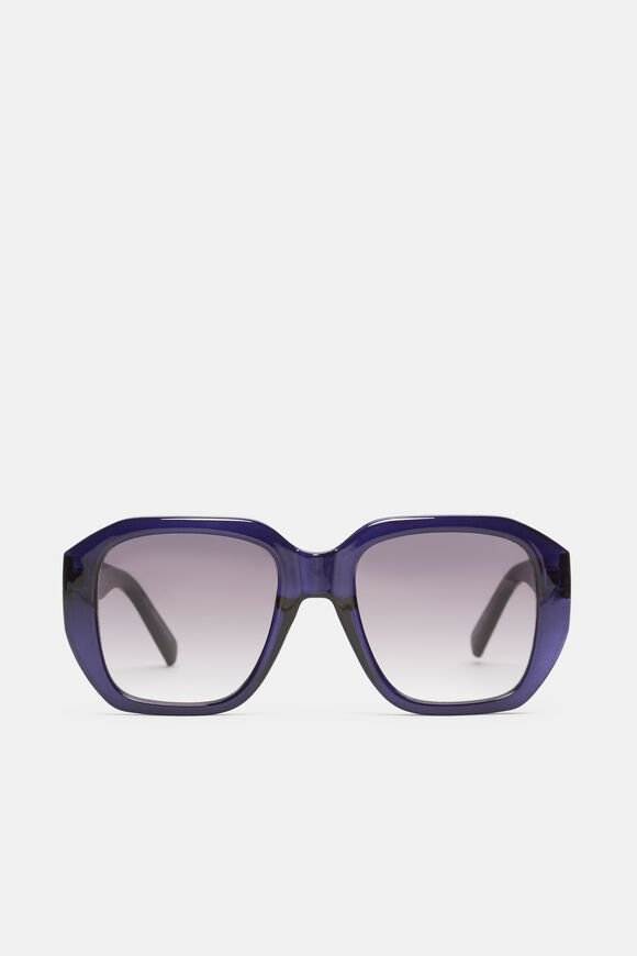 Erin Oversized Sunglasses  Twilight Blue  hi-res