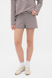 Stripe Pull On Short  Mulberry  hi-res