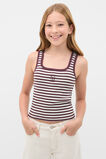 Striped Logo Tank  Mulberry  hi-res