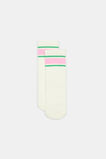 Logo in Stripe Sock  Pink Multi Stripe  hi-res