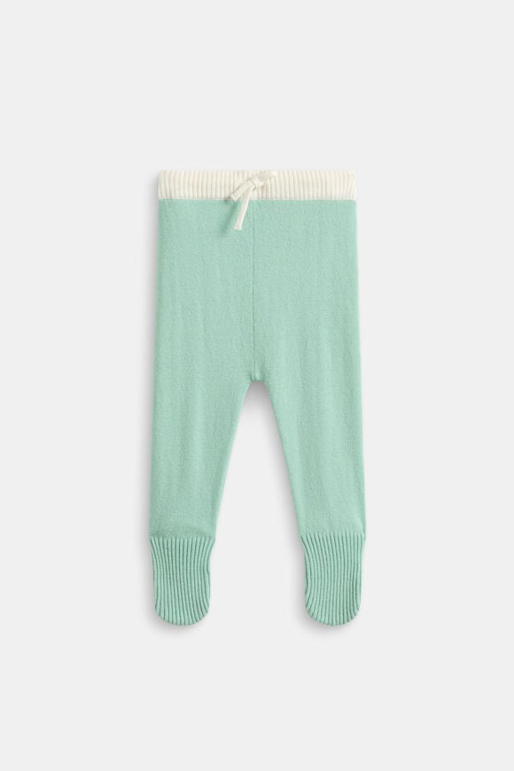 Footed Knit Pant  Seafoam  hi-res