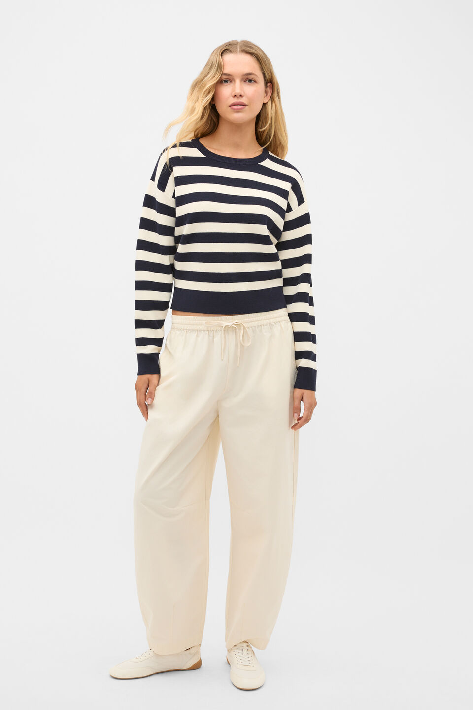 Textured Stripe Knit  Twilight Blue Stripe