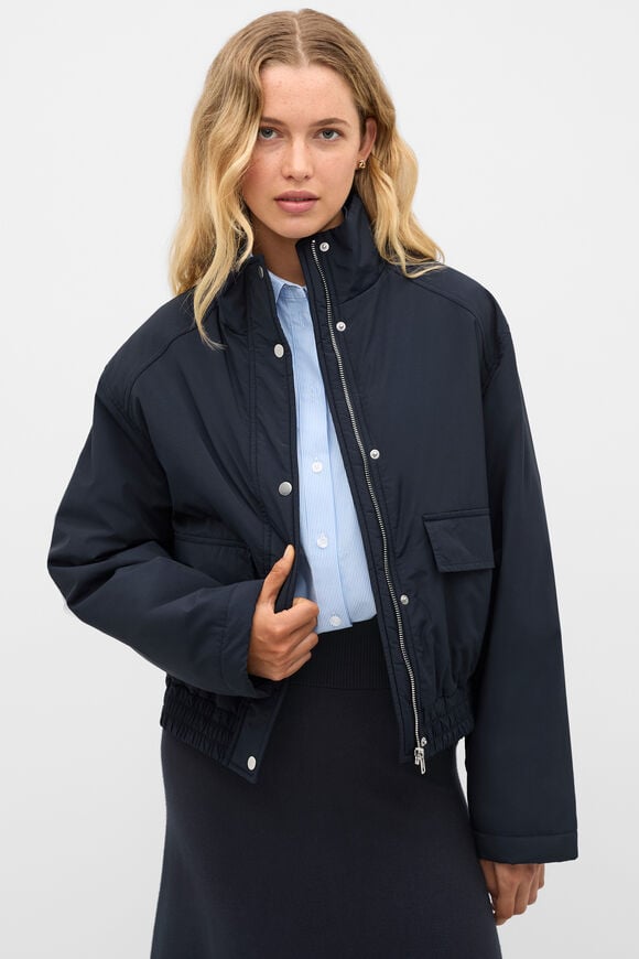 Relaxed Bomber Jacket  Twilight Blue  hi-res