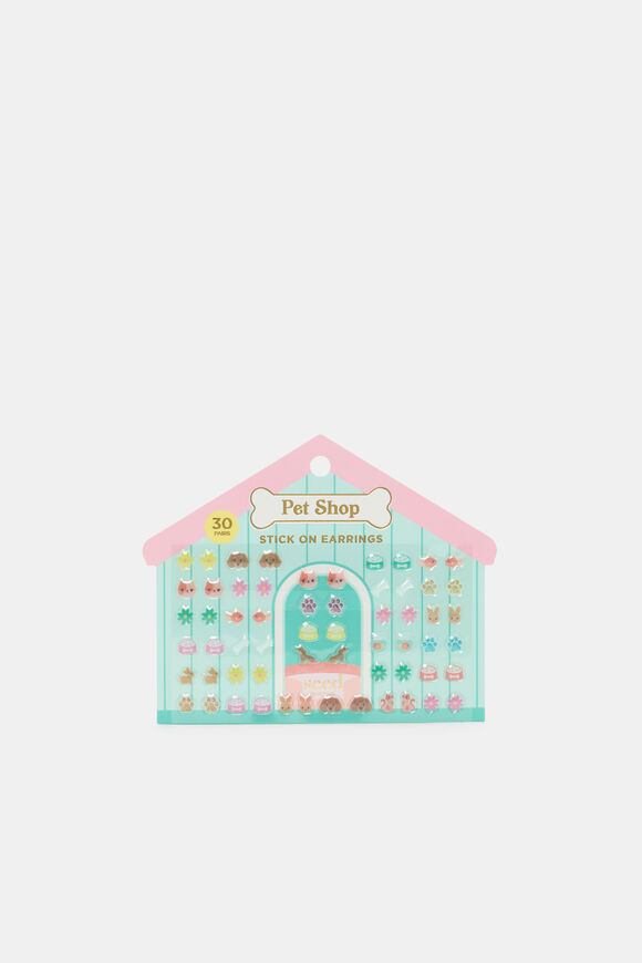 Pet Shop Stick on Earrings  Multi  hi-res