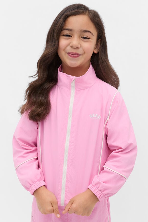 Piped Logo Spray Jacket  Candy Pink  hi-res