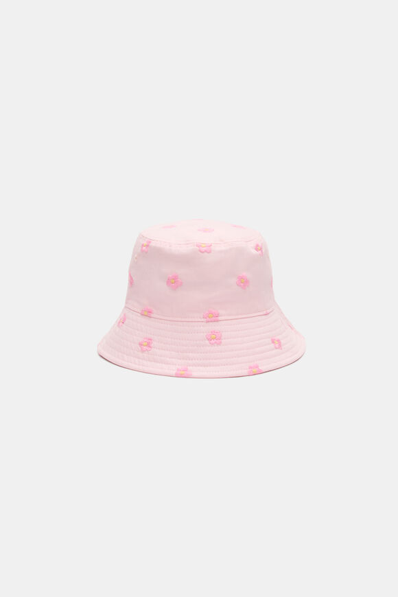 Floral Bucket Hat  Pink Lemonade  hi-res