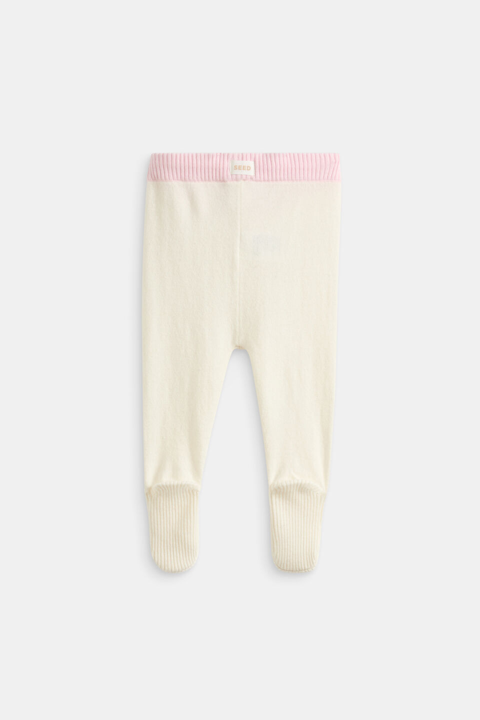 Footed Knit Pant  Classic Cream