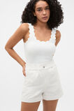 Core Denim Relaxed Paperbag Short  White  hi-res