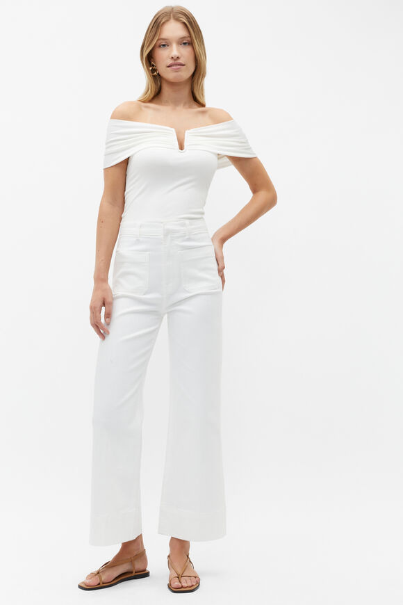 Off Shoulder Top  Cloud Cream  hi-res