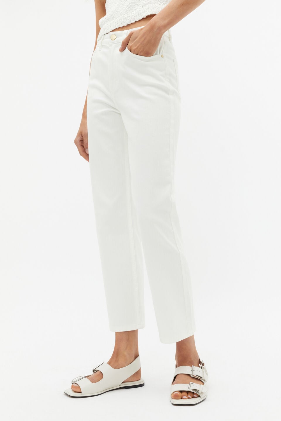 Core Straight Leg Stretch Jean  Cloud Cream