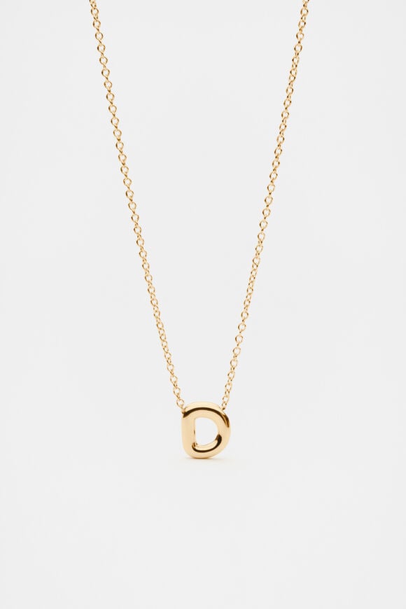 Bubble Letter Necklace  D  hi-res