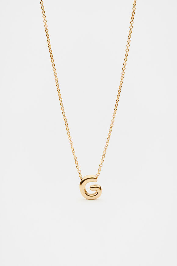 Bubble Letter Necklace  G  hi-res