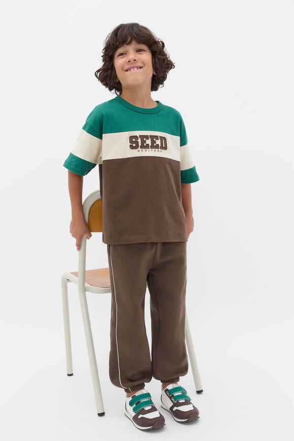 Colourblock  Logo Tee  Cacao  hi-res