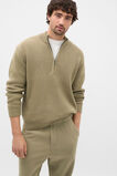 1/4 Zip Knit  Putty  hi-res