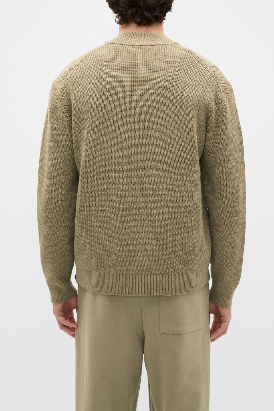 1/4 Zip Knit  Putty