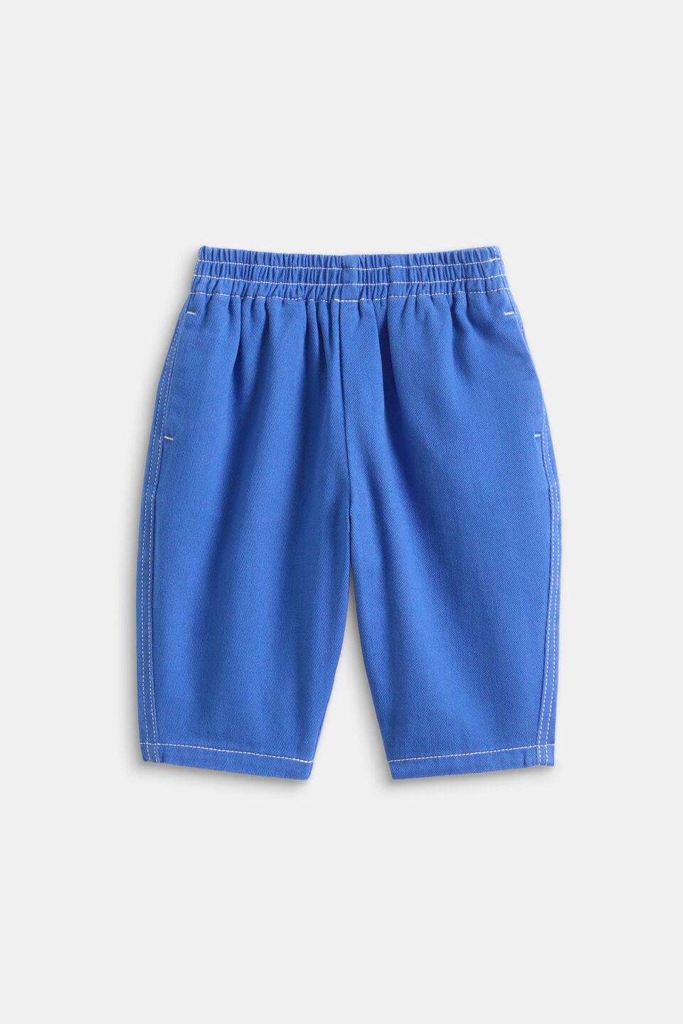 Contrast Stitch Balloon Pant  Cobalt