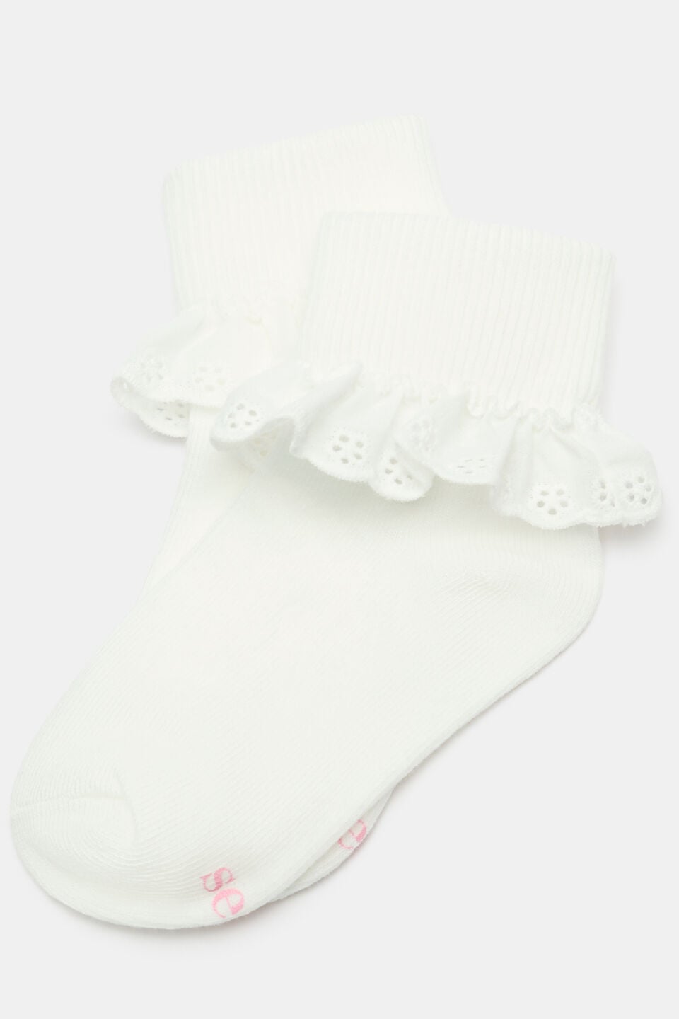 Frill Sock  Vanilla