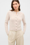 Alpaca Blend Fitted Cardigan  Cashew Cream Marle  hi-res
