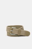 Braided Elastic Belt  Putty  hi-res