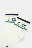 Logo Triple Stripe Sock  Multi  hi-res