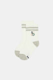 Quad Logo Rib Sock  Grey  hi-res