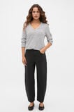 Supersoft V Neck Top  Mono Stripe  hi-res