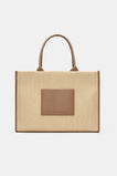 Structured Woven Tote  Tan  hi-res