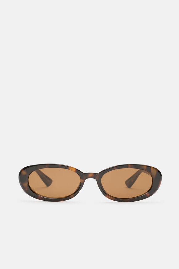 Sadie Oval Sunglasses  Dark Tort  hi-res