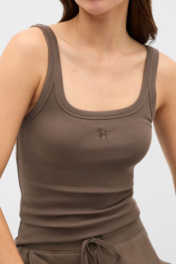 Core Heritage Rib Tank  Chestnut  hi-res