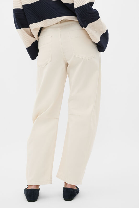 Twill Cotton Tapered Pant  Coconut Cream  hi-res