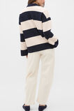 Half Zip Stripe Sweat  Twilight Blue Stripe  hi-res