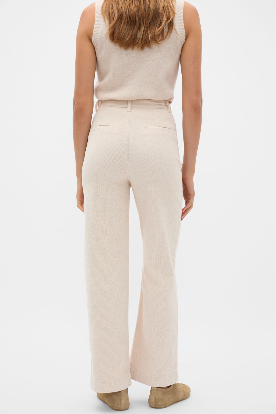 Corduroy Pocket Front Pant  Vanilla Cream