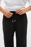 Elasticated Tie Front Pant  Black  hi-res