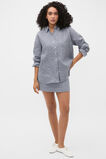 Linen Gingham Oversized Shirt  Twilight Blue Gingham  hi-res