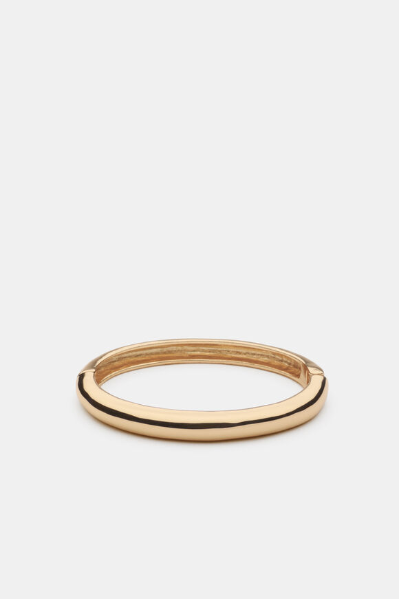 Classic Hinge Bangle  Gold  hi-res