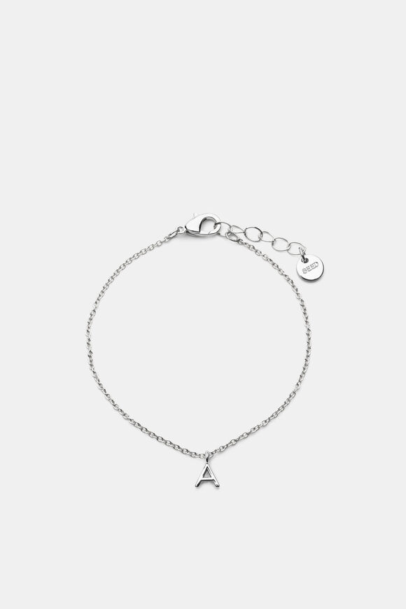 Silver Alphabet Bracelet  A  hi-res