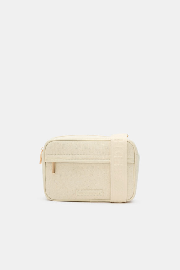 Mini Canvas Crossbody Bag  Natural  hi-res