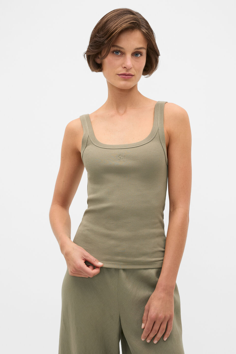 Core Heritage Rib Tank  Caper