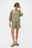 Core Linen Balloon Sleeve Top  Caper  hi-res