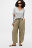Cotton V Neck Relaxed Tee  Feather Grey Marle  hi-res